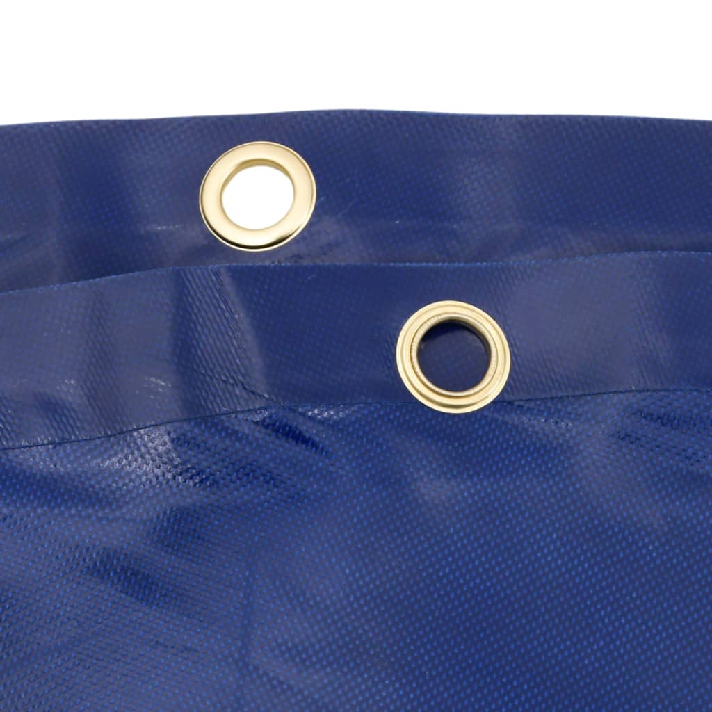 vidaXL Plandeka, niebieska, Ø 3 m, 650 g/m²