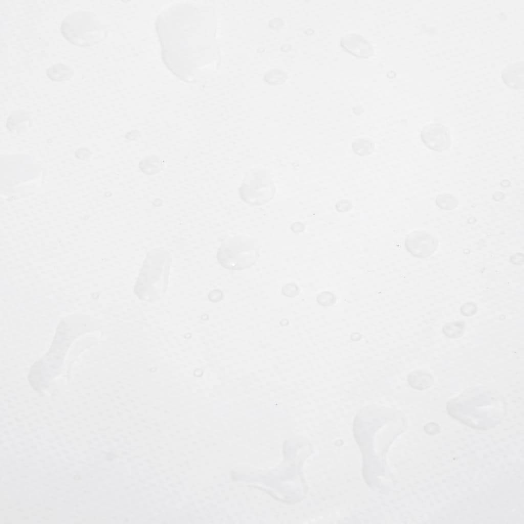 vidaXL Plandeka, biała, Ø 2,6 m, 650 g/m²