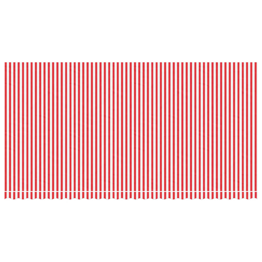 vidaXL Zapasowa tkanina na markizę, czerwono-biała, 6x3 m, poliester
