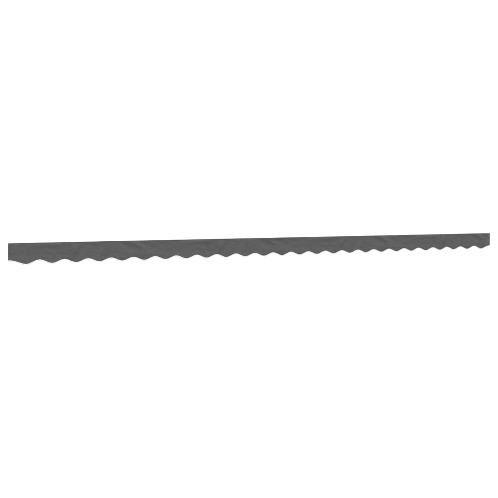 vidaXL Lambrekin do markizy, antracytowe paski, 6 m