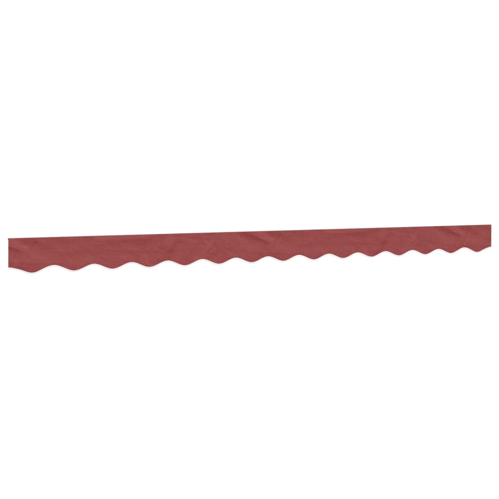 vidaXL Lambrekin do markizy, burgundowe paski, 3,5 m