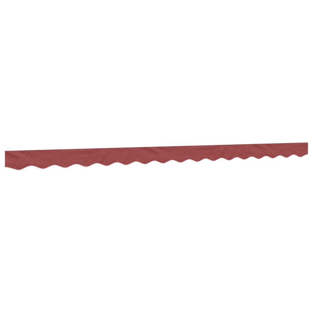 vidaXL Lambrekin do markizy, burgundowe paski, 4 m
