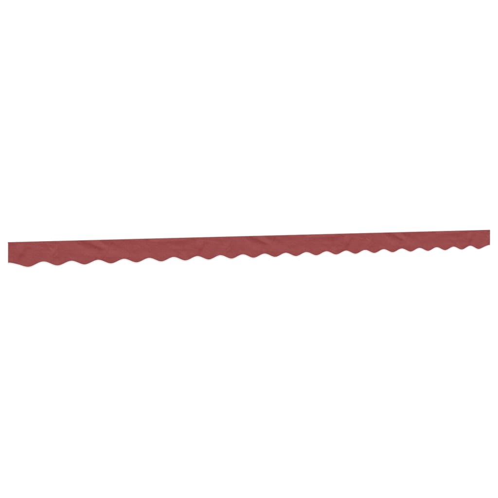 vidaXL Lambrekin do markizy, burgundowe paski, 5 m
