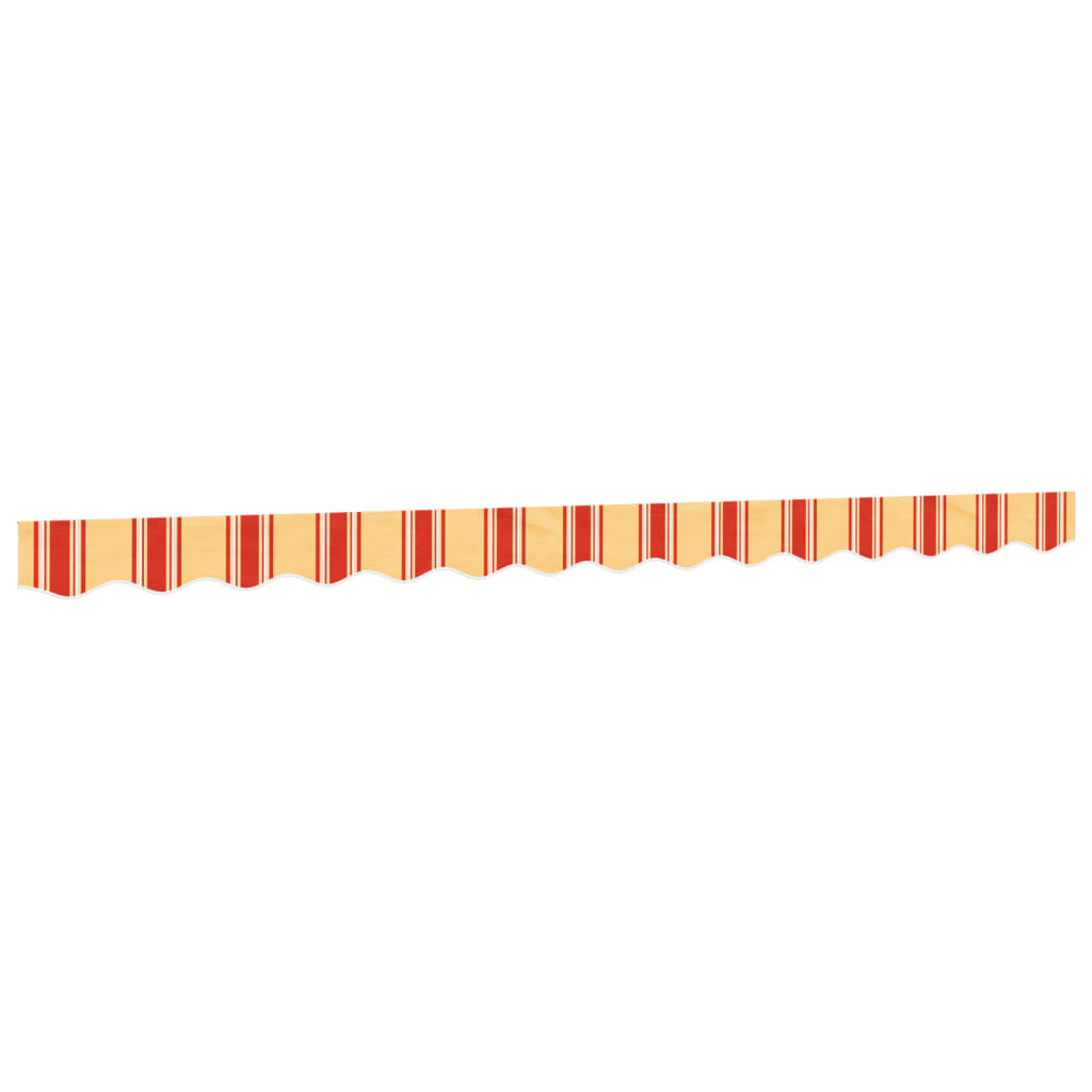 vidaXL Lambrekin do markizy, żółto-pomarańczowe paski, 3,5 m