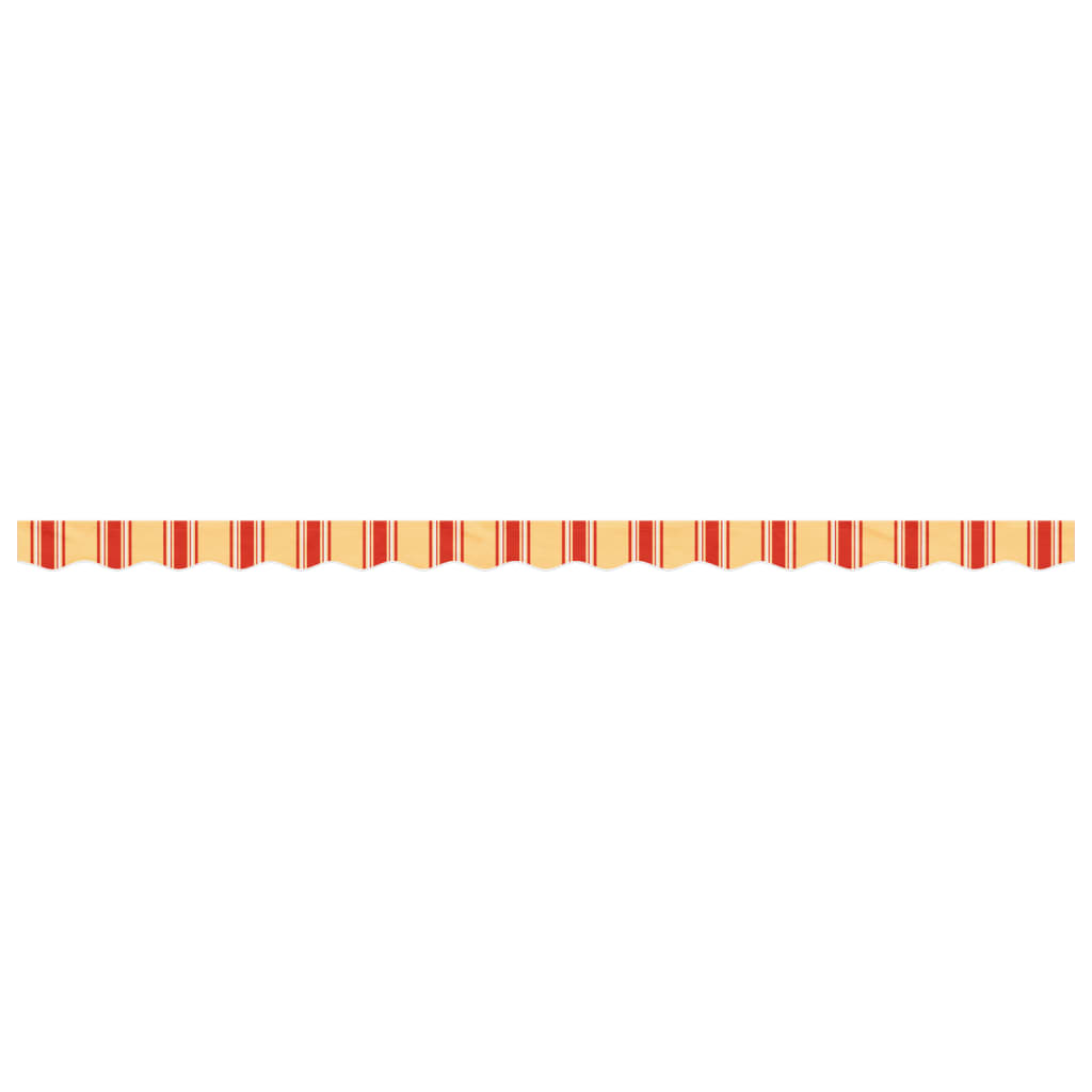 vidaXL Lambrekin do markizy, żółto-pomarańczowe paski, 4 m