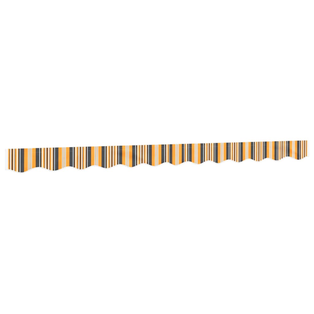 vidaXL Lambrekin do markizy, żółto-szare paski, 3 m