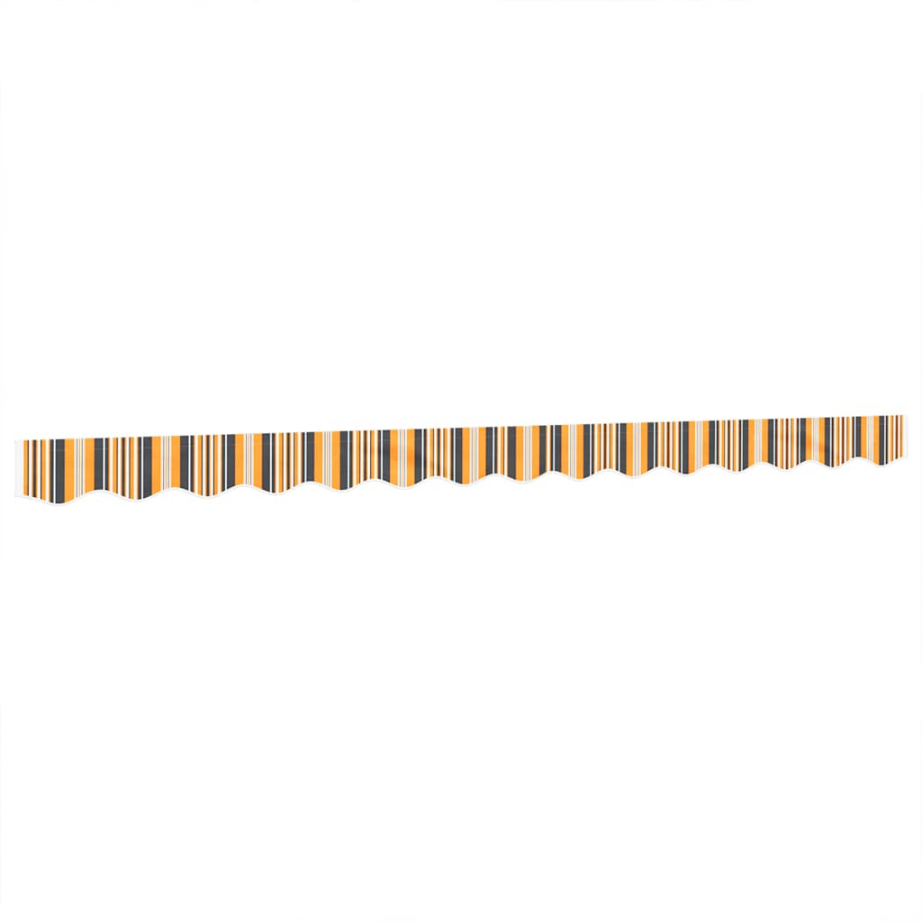 vidaXL Lambrekin do markizy, żółto-szare paski, 3,5 m