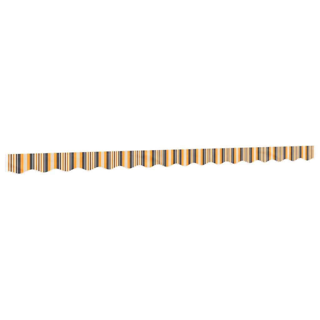 vidaXL Lambrekin do markizy, żółto-szare paski, 4 m