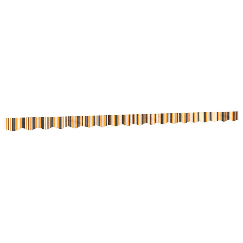 vidaXL Lambrekin do markizy, żółto-szare paski, 4,5 m