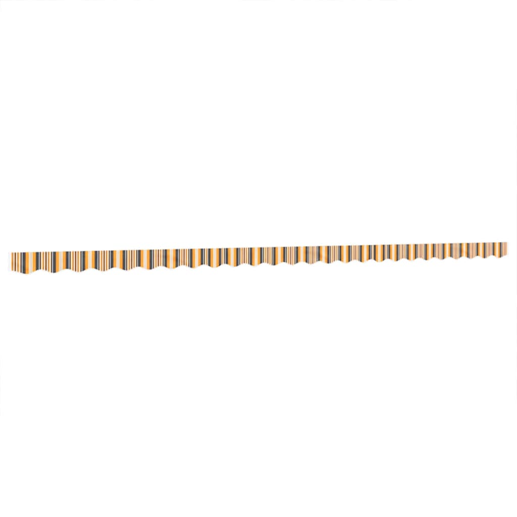vidaXL Lambrekin do markizy, żółto-szare paski, 6 m