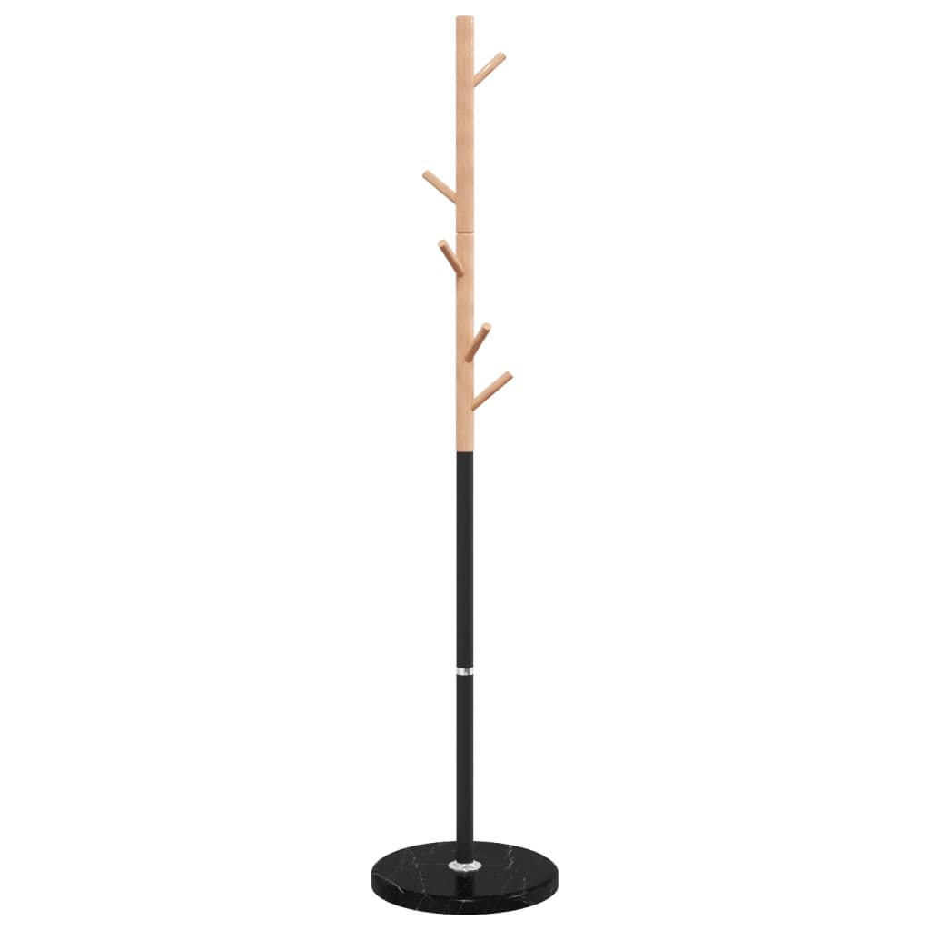vidaXL Stojący wieszak na płaszcze, czarny, 172 cm, malowane żelazo