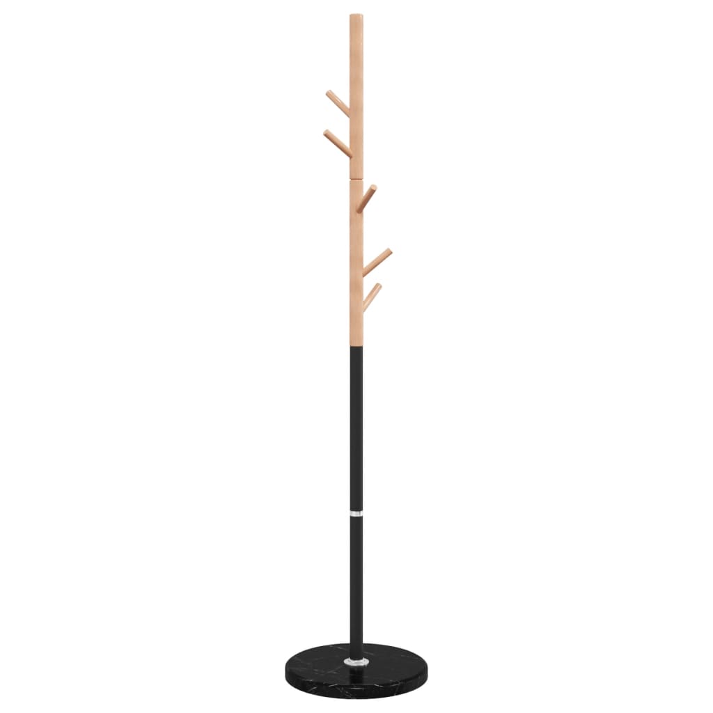vidaXL Stojący wieszak na płaszcze, czarny, 172 cm, malowane żelazo