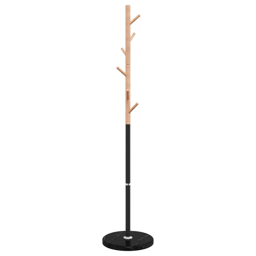 vidaXL Stojący wieszak na płaszcze, czarny, 172 cm, malowane żelazo