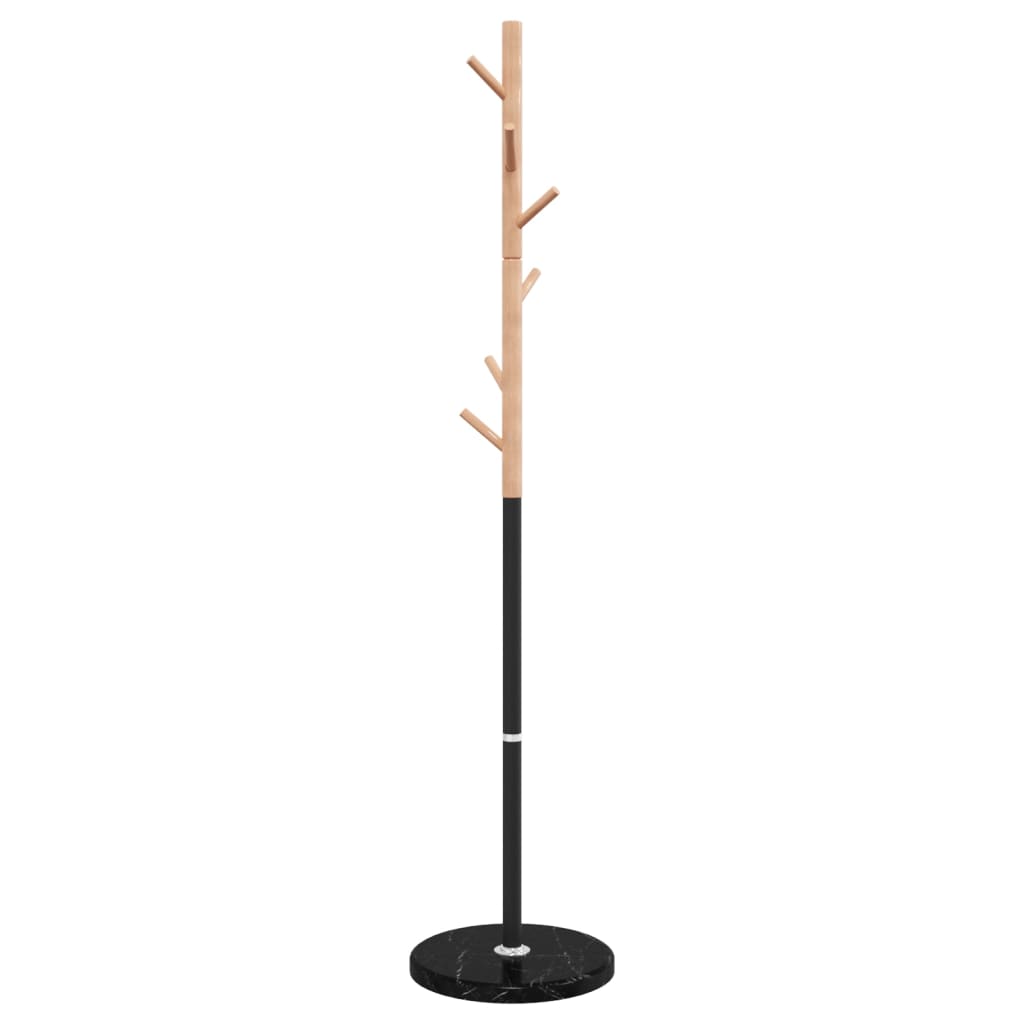 vidaXL Stojący wieszak na płaszcze, czarny, 172 cm, malowane żelazo