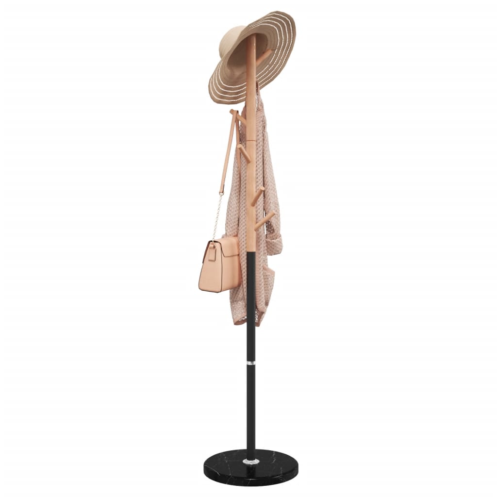 vidaXL Stojący wieszak na płaszcze, czarny, 172 cm, malowane żelazo