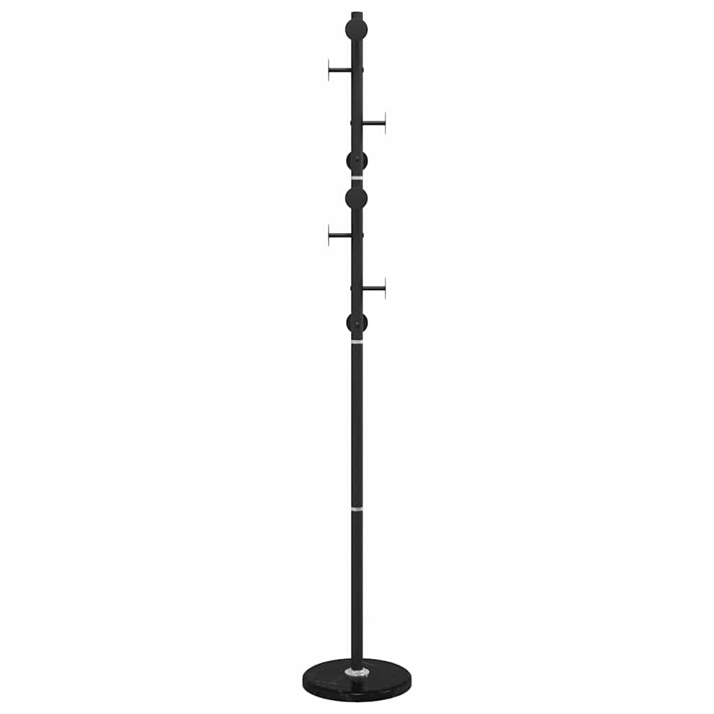 vidaXL Stojący wieszak na płaszcze, czarny, 176 cm, malowane żelazo