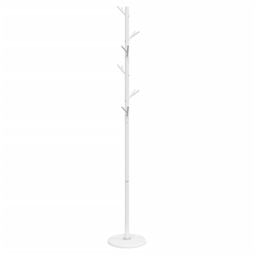 vidaXL Wieszak na płaszcze, biały, 175 cm, malowane proszkowo żelazo