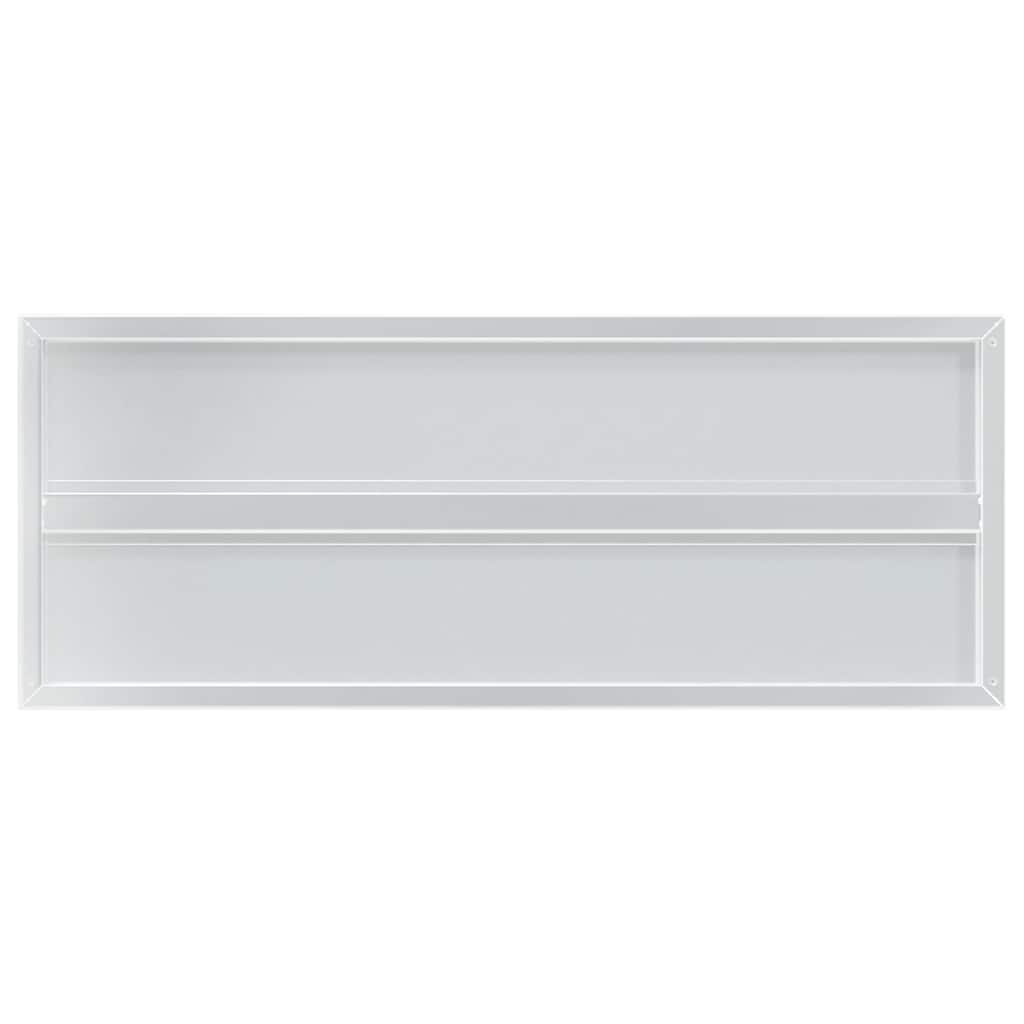 vidaXL Półki ścienne, 2 szt., 100x40 cm, srebrna stal nierdzewna