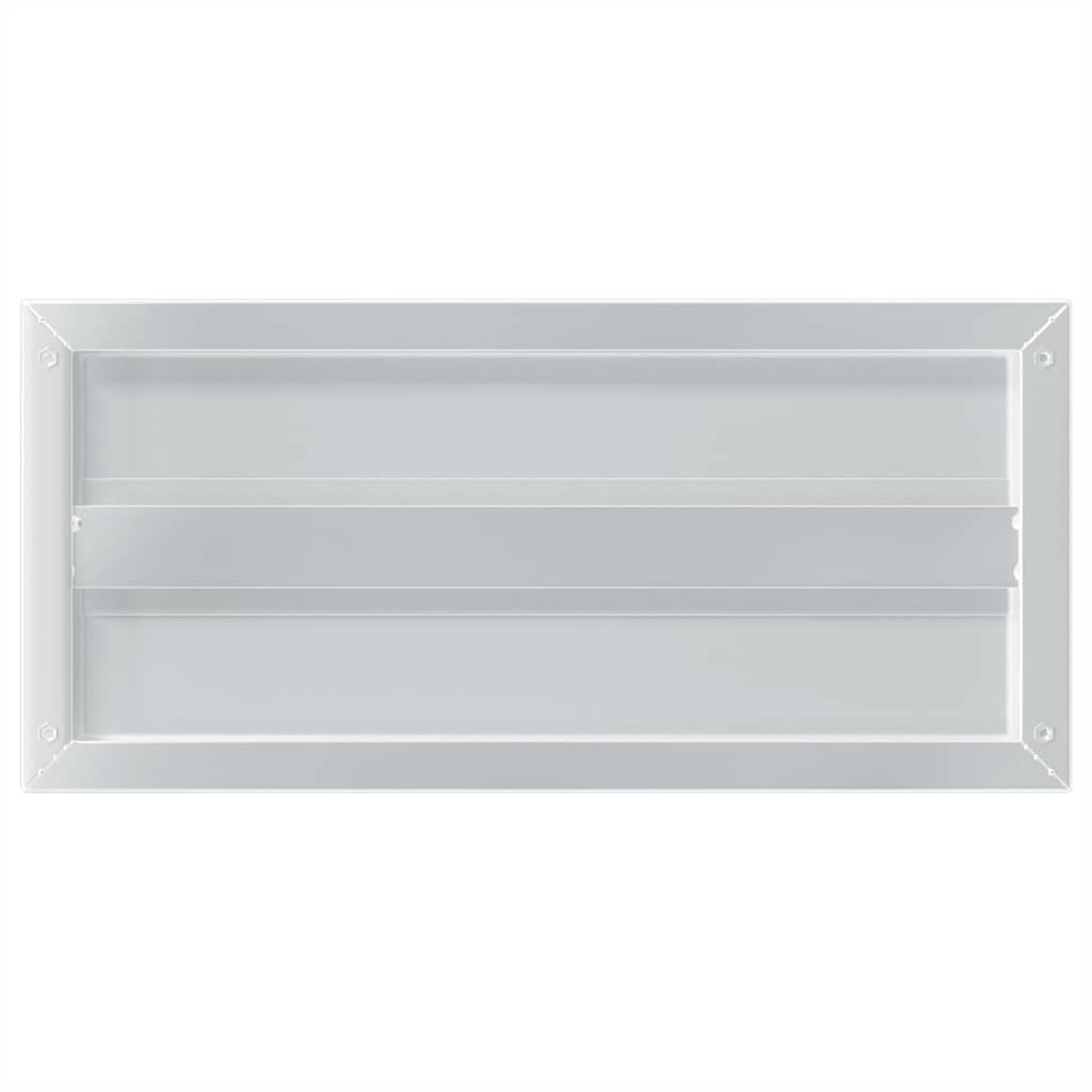 vidaXL Półki ścienne, 2 szt., 50x23,5 cm, srebrna stal nierdzewna