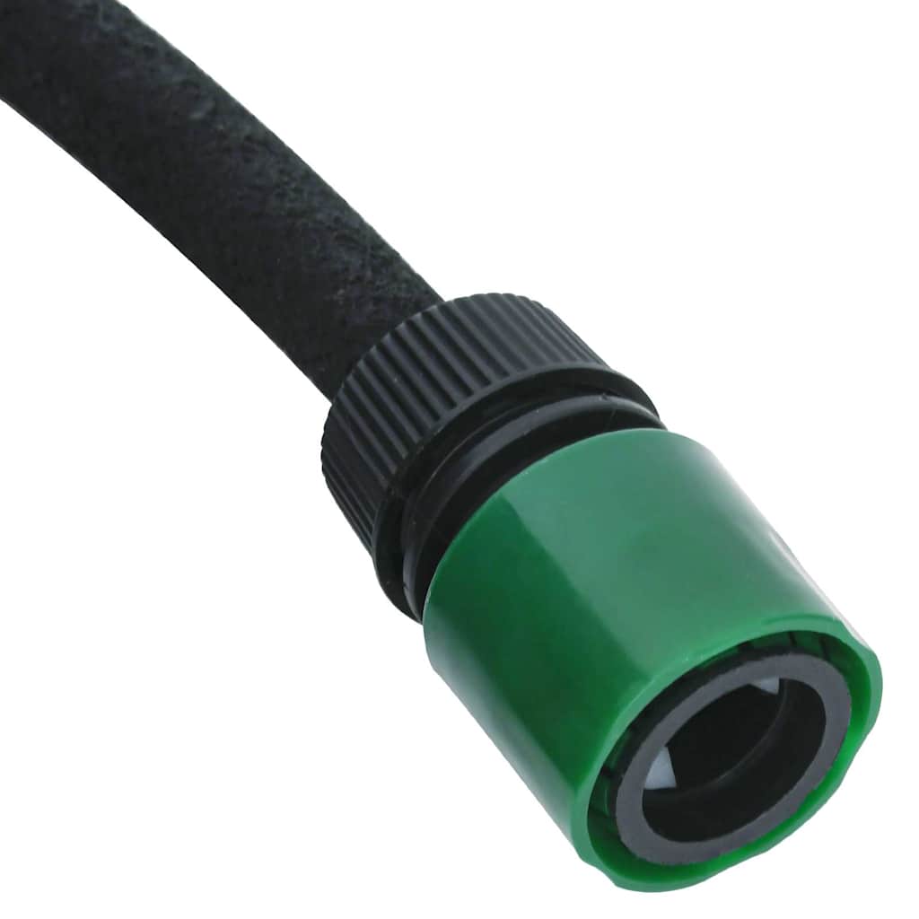 vidaXL Ogrodowy wąż kroplujący, czarny, 0,6", 25 m, guma