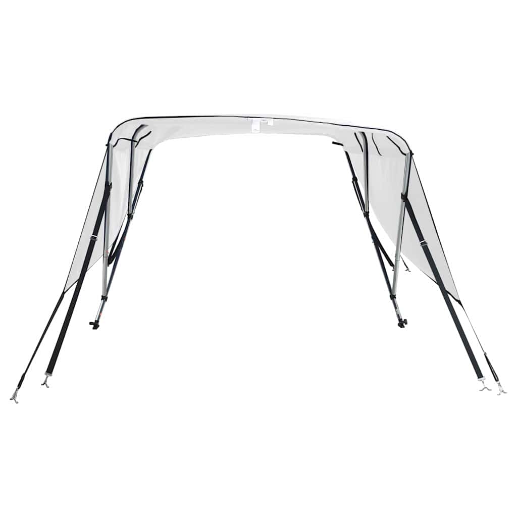 vidaXL Daszek bimini ze ściankami, 3 pałąki, 183x(137-152)x137 cm