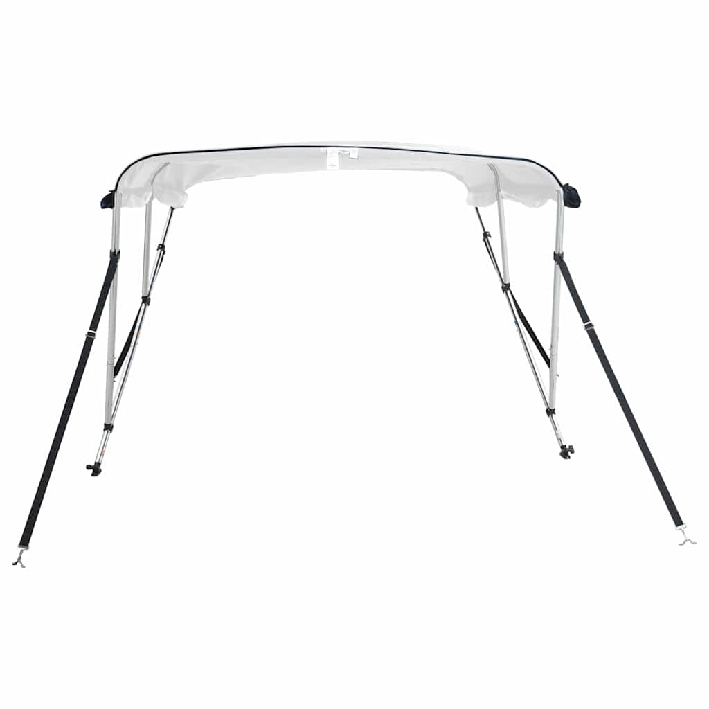 vidaXL Daszek bimini ze ściankami, 3 pałąki, 183x(137-152)x137 cm