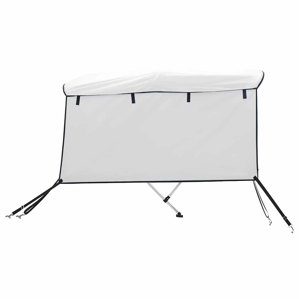 vidaXL Daszek bimini ze ściankami, 3 pałąki, 183x(137-152)x137 cm