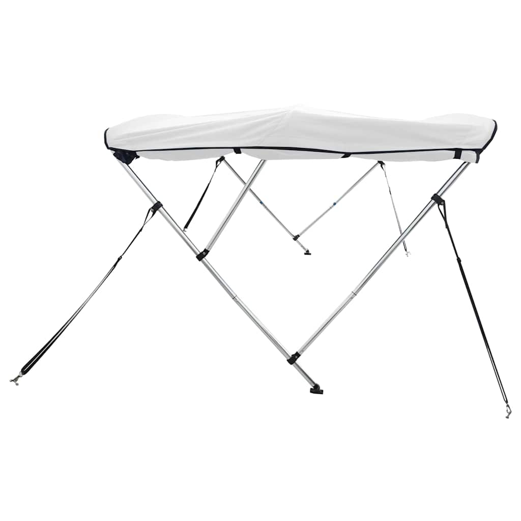 vidaXL Daszek bimini ze ściankami, 3 pałąki, 183x(137-152)x137 cm