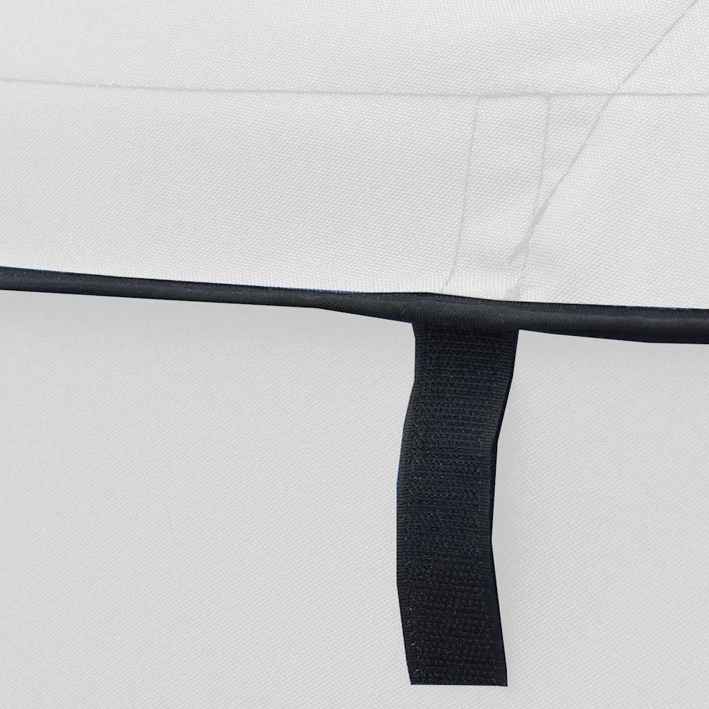 vidaXL Daszek bimini ze ściankami, 3 pałąki, 183x(137-152)x137 cm