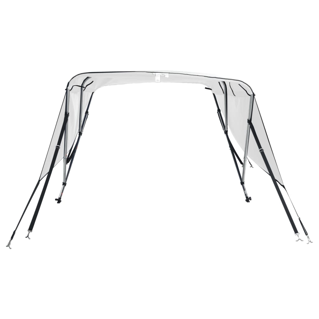 vidaXL Daszek bimini ze ściankami, 3 pałąki, 183x(154-167)x137 cm