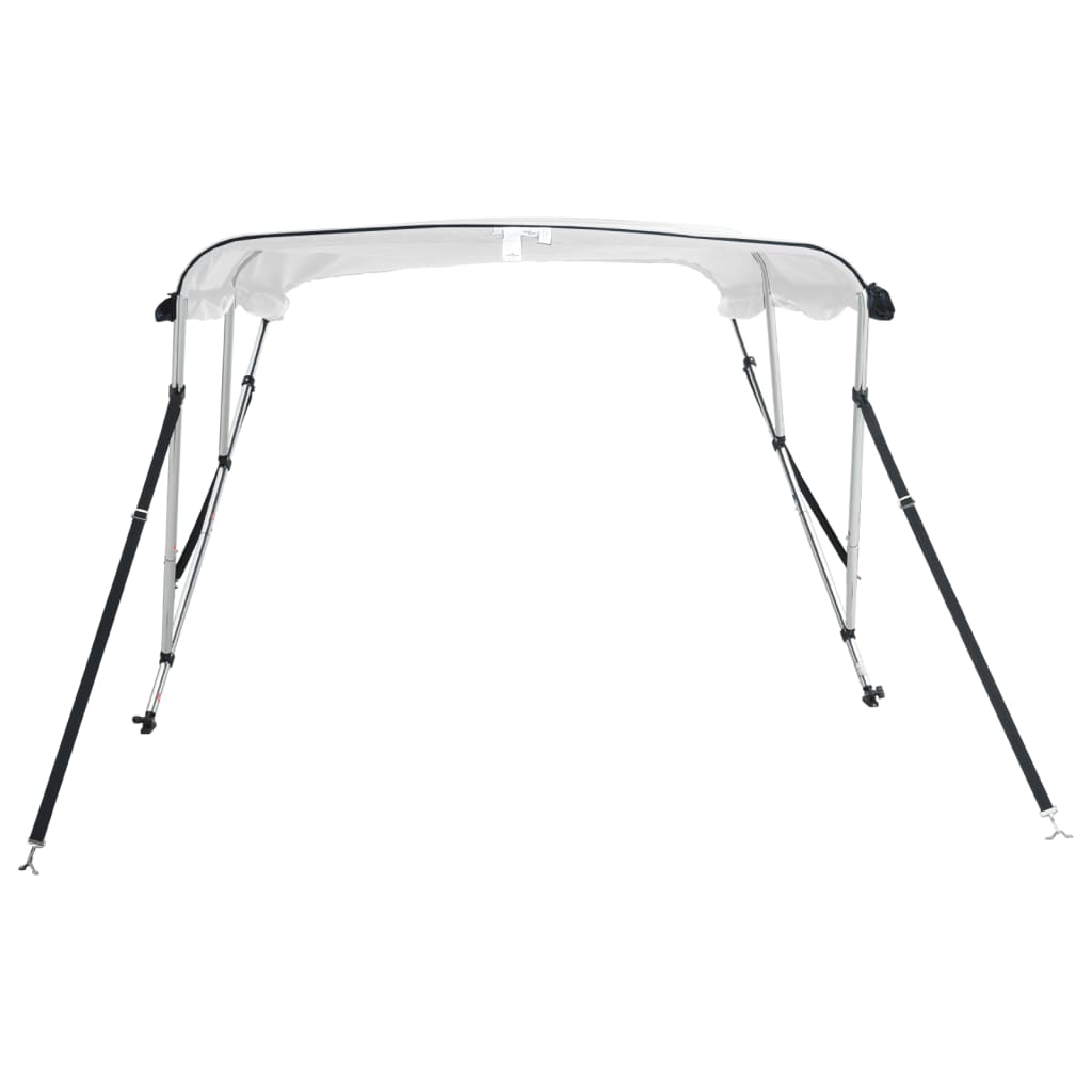 vidaXL Daszek bimini ze ściankami, 3 pałąki, 183x(154-167)x137 cm