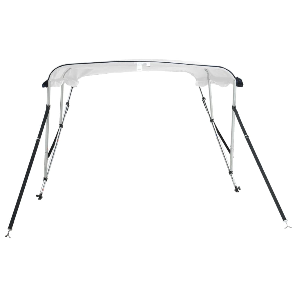 vidaXL Daszek bimini ze ściankami, 3 pałąki, 183x(170-182)x137 cm