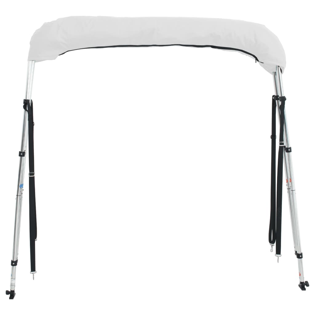 vidaXL Daszek bimini ze ściankami, 3 pałąki, 183x(170-182)x137 cm