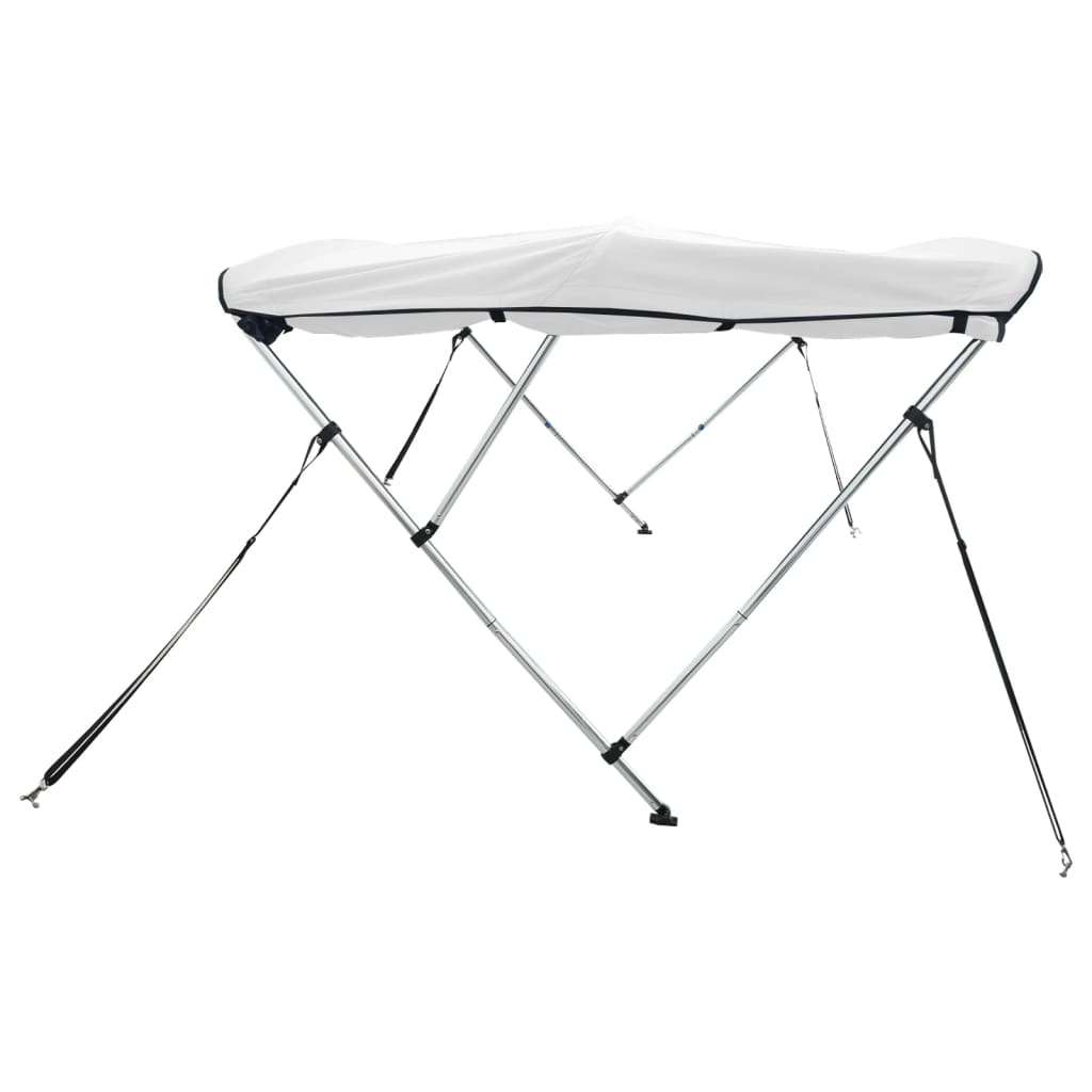 vidaXL Daszek bimini ze ściankami, 3 pałąki, 183x(170-182)x137 cm