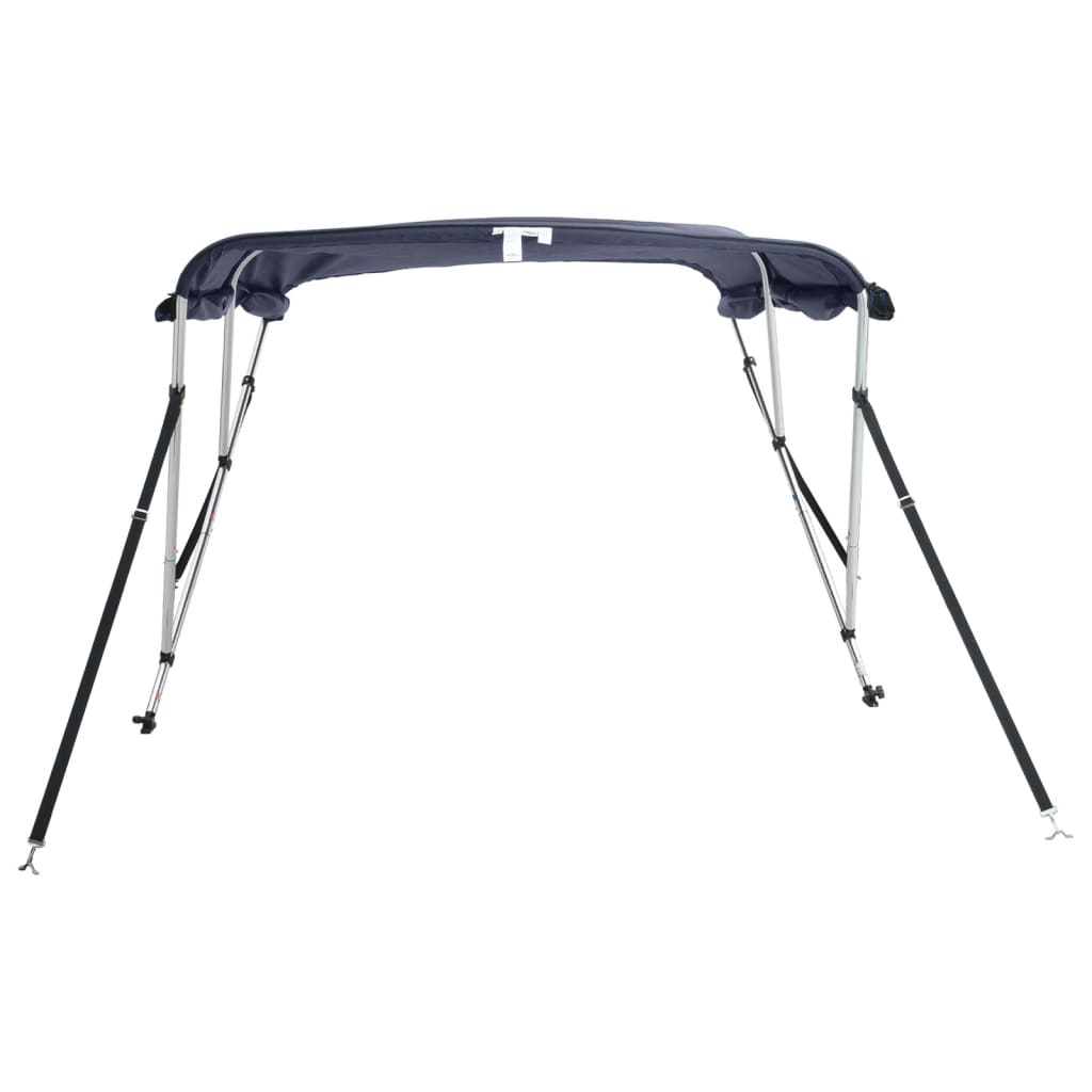 vidaXL Daszek bimini ze ściankami, 3 pałąki, 183x(137-152)x137 cm