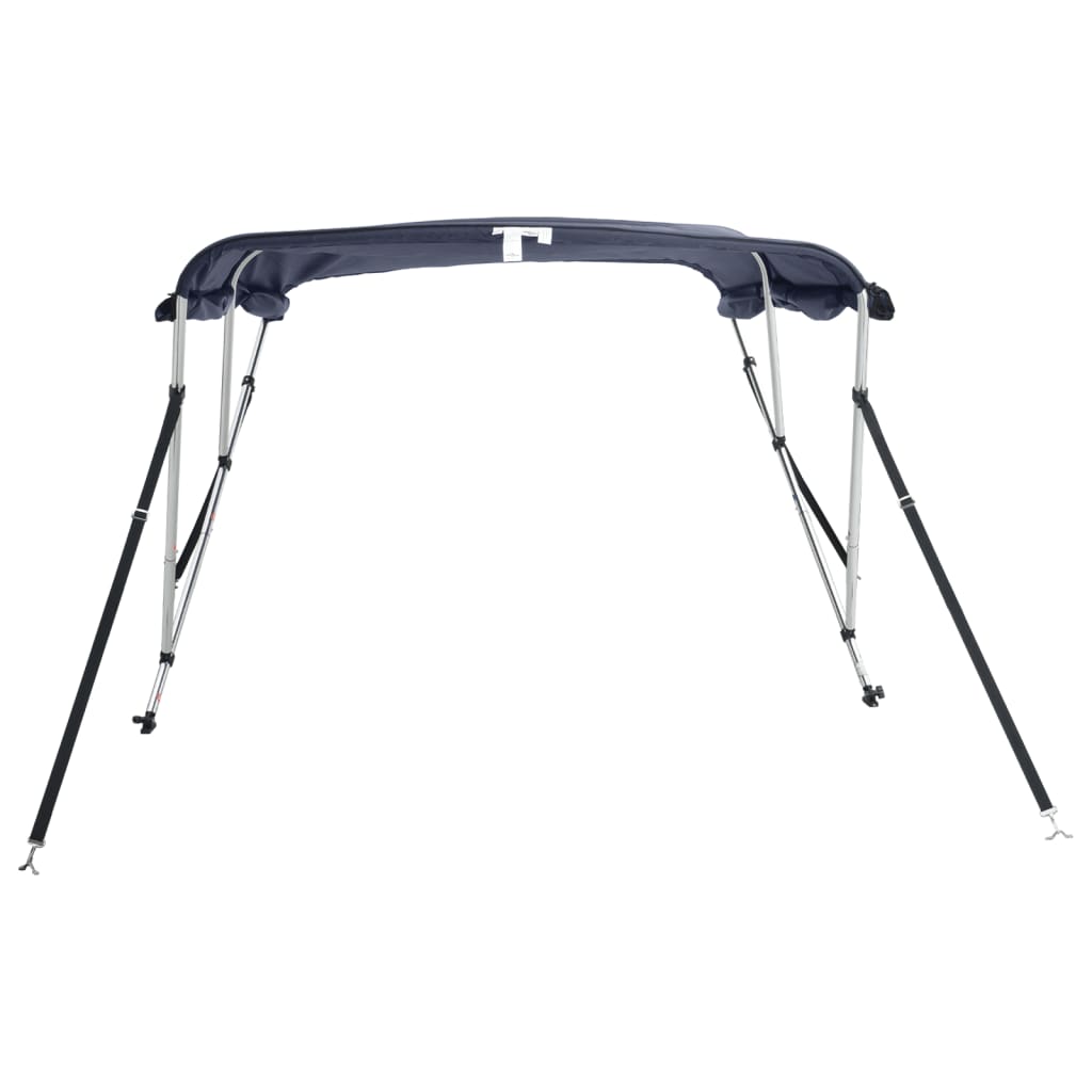vidaXL Daszek bimini ze ściankami, 3 pałąki, 183x(154-167)x137 cm