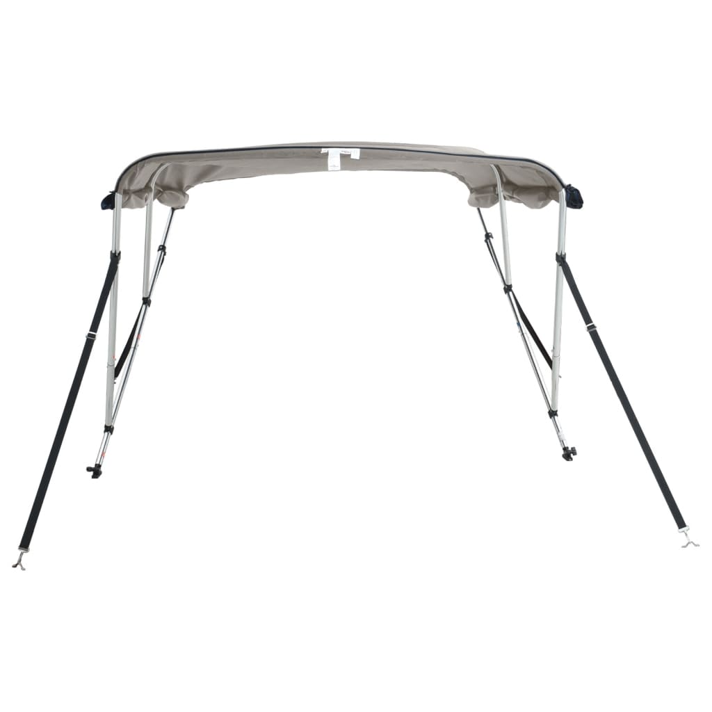 vidaXL Daszek bimini ze ściankami, 3 pałąki, 183x(137-152)x137 cm