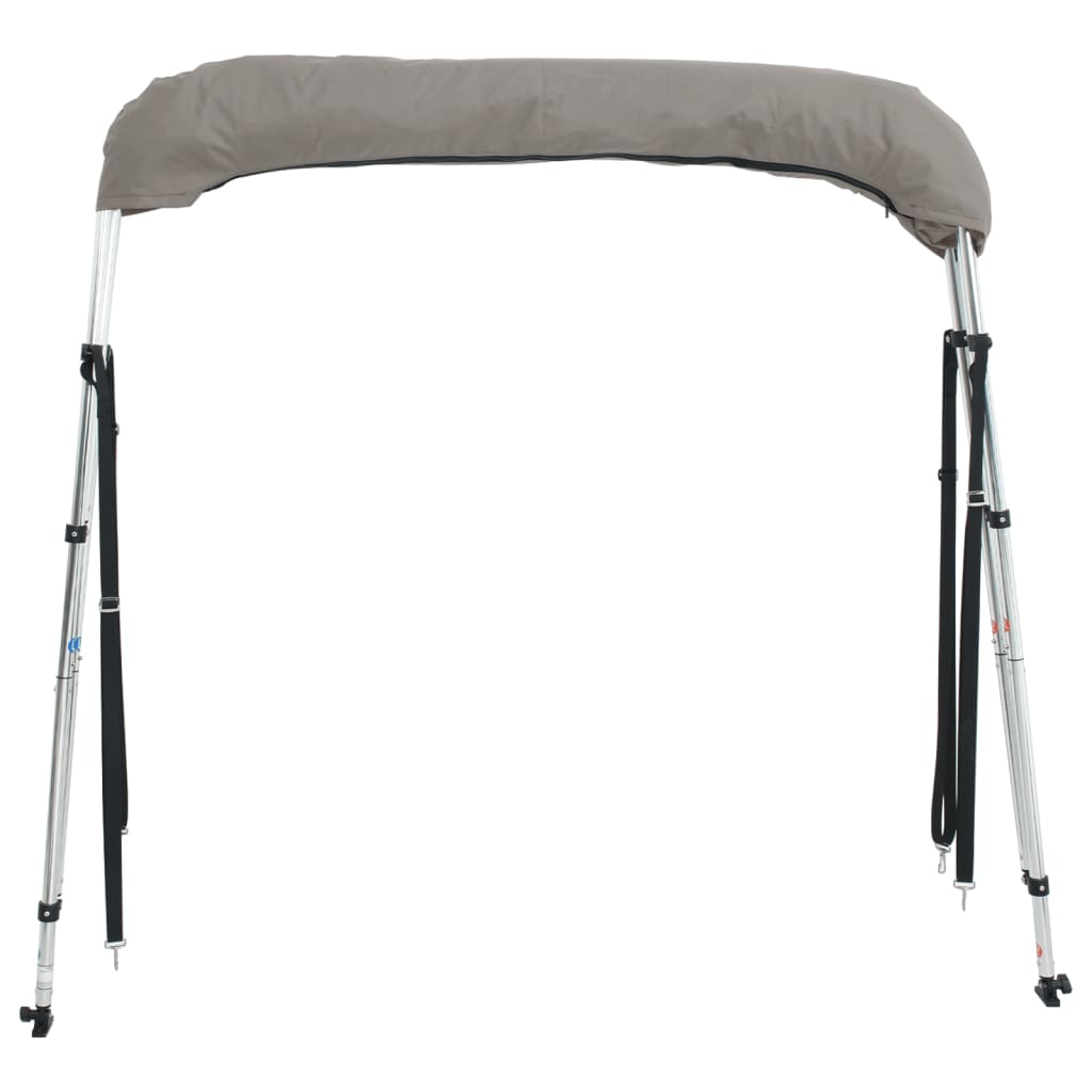 vidaXL Daszek bimini ze ściankami, 3 pałąki, 183x(137-152)x137 cm