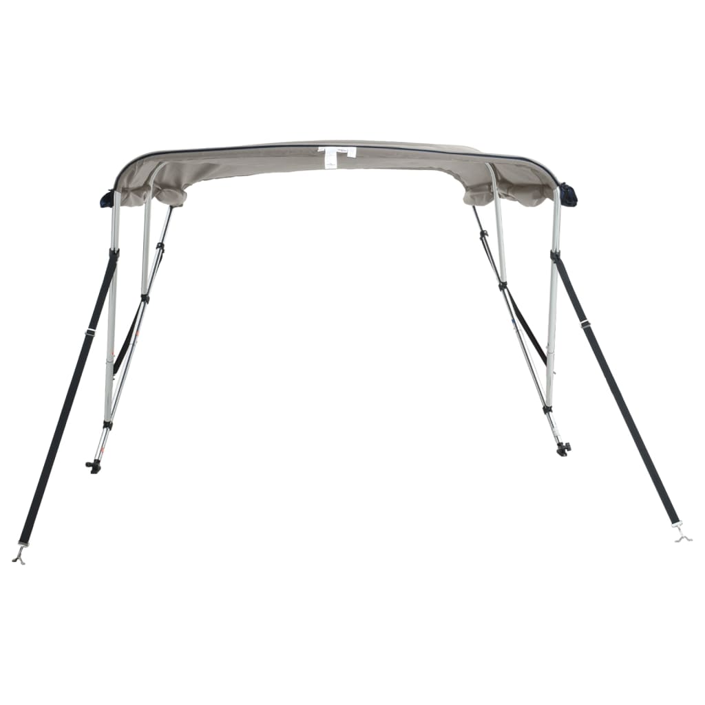 vidaXL Daszek bimini ze ściankami, 3 pałąki, 183x(154-167)x137 cm