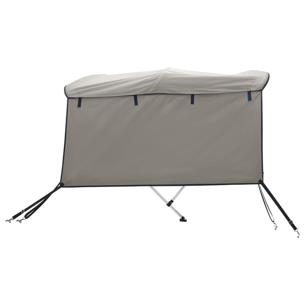 vidaXL Daszek bimini ze ściankami, 3 pałąki, 183x(154-167)x137 cm