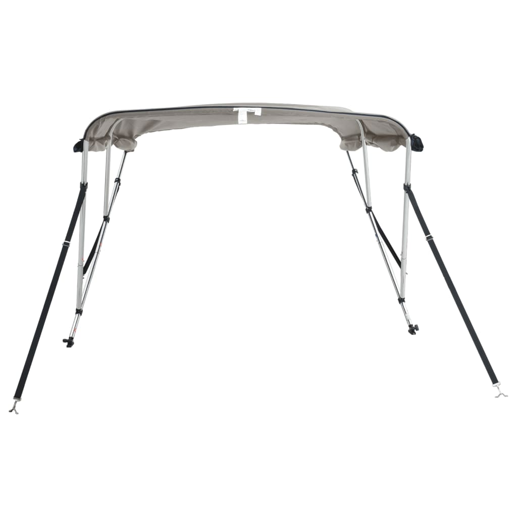 vidaXL Daszek bimini ze ściankami, 3 pałąki, 183x(170-182)x137 cm