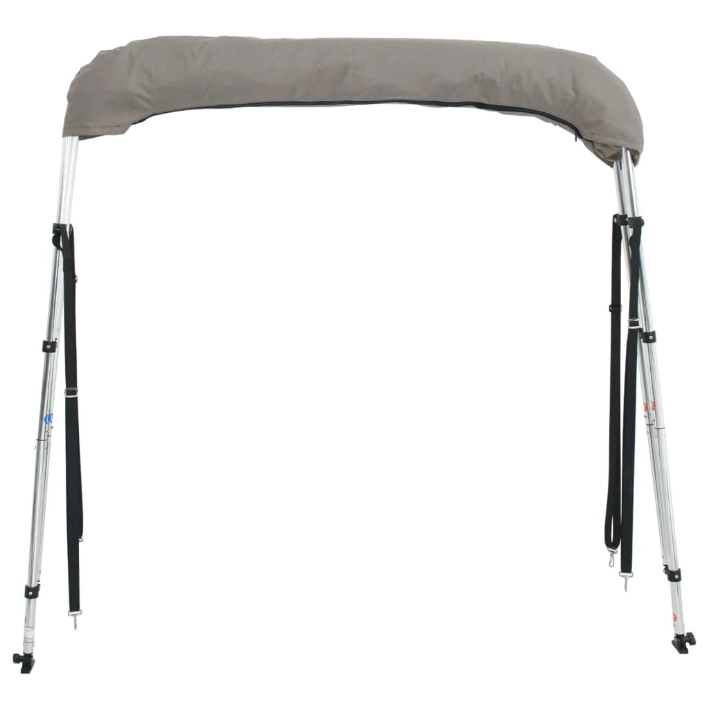 vidaXL Daszek bimini ze ściankami, 3 pałąki, 183x(170-182)x137 cm