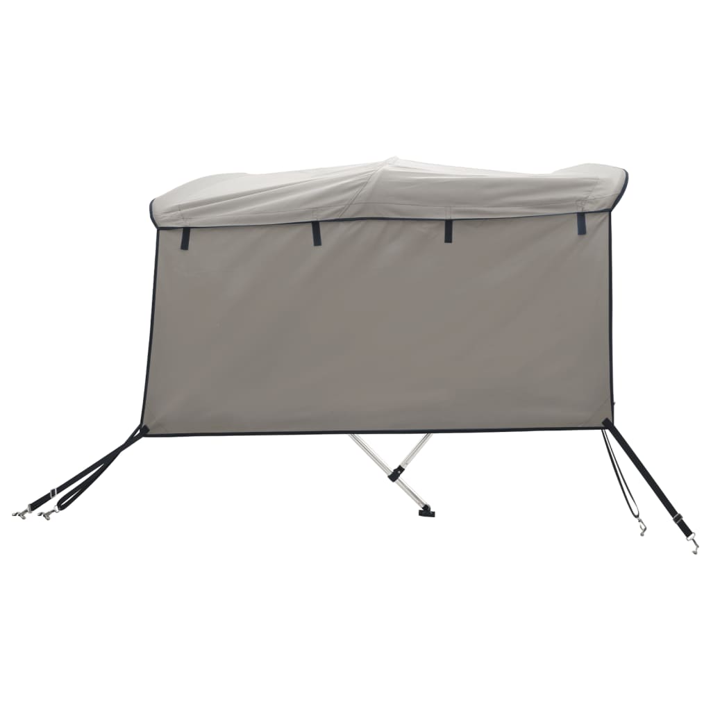 vidaXL Daszek bimini ze ściankami, 3 pałąki, 183x(170-182)x137 cm