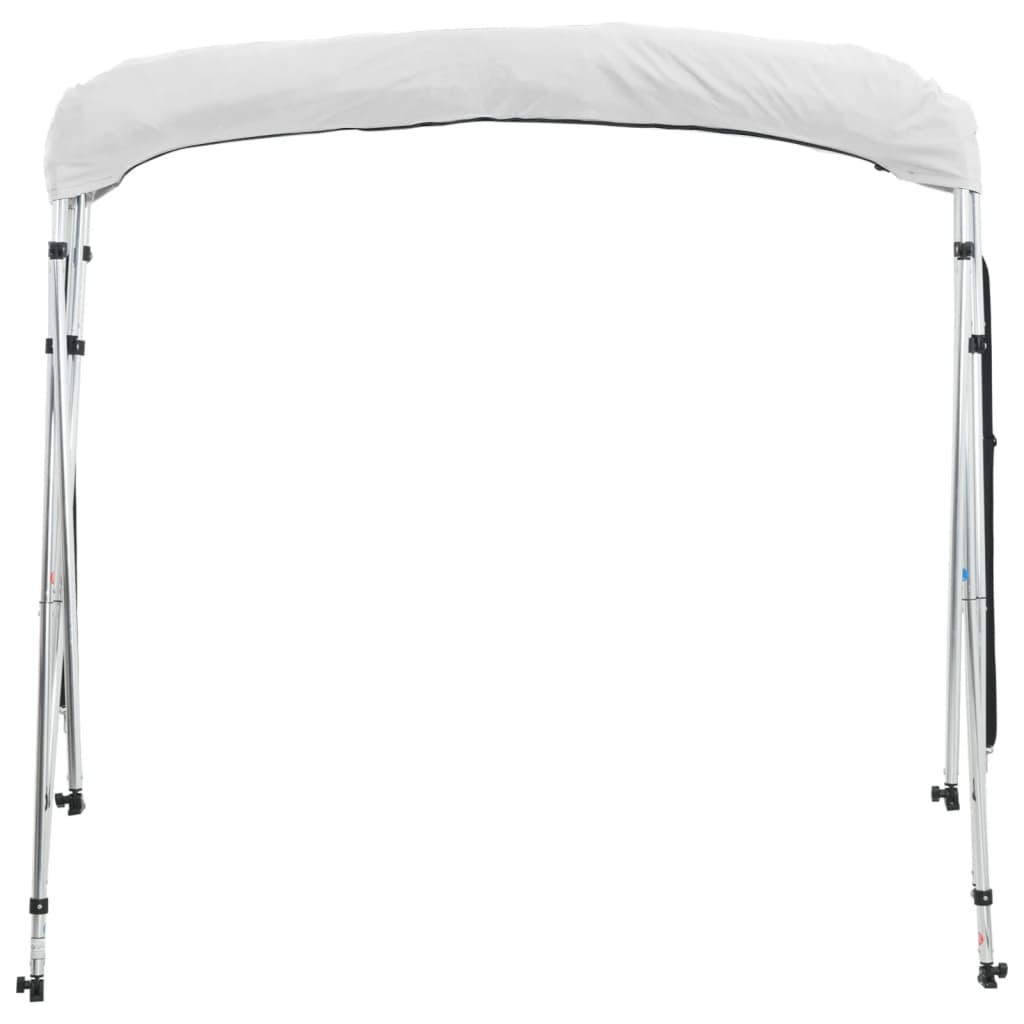 vidaXL Daszek bimini ze ściankami, 4 pałąki, 243x(170-182)x137 cm