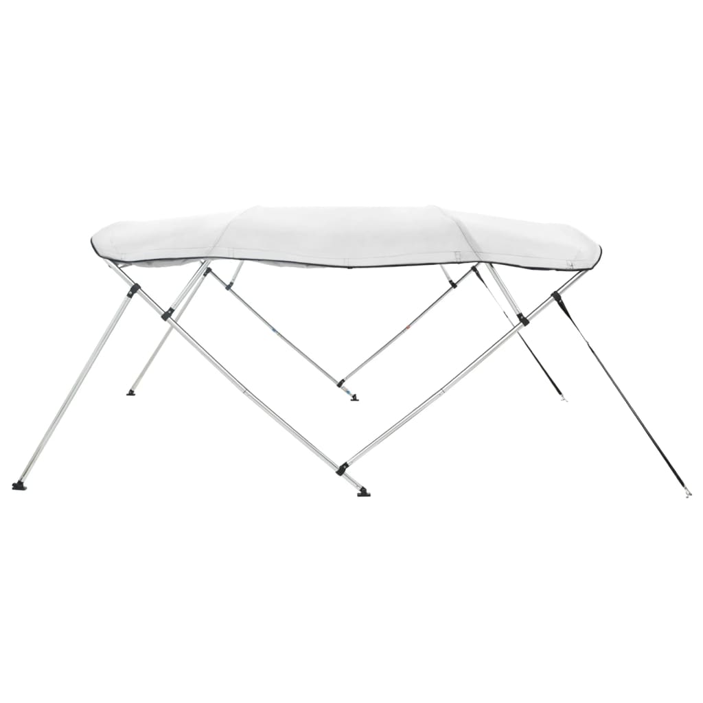 vidaXL Daszek bimini ze ściankami, 4 pałąki, 243x(170-182)x137 cm