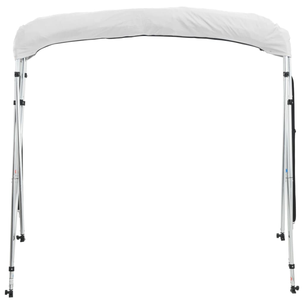vidaXL Daszek bimini ze ściankami, 4 pałąki, 243x(185-198)x137 cm