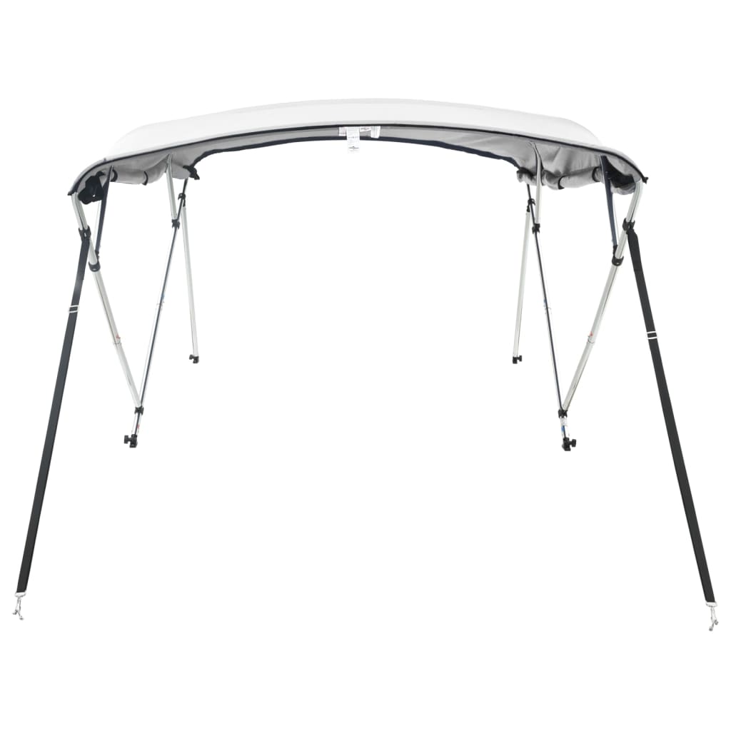 vidaXL Daszek bimini ze ściankami, 4 pałąki, 243x(200-213)x137 cm