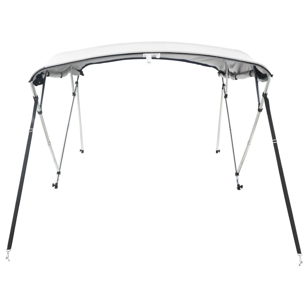 vidaXL Daszek bimini ze ściankami, 4 pałąki, 243x(230-244)x137 cm