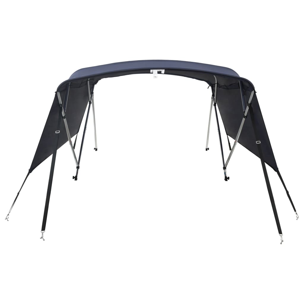 vidaXL Bimini ze ściankami z siatki, 4 pałąki, 243x(170-182)x137 cm