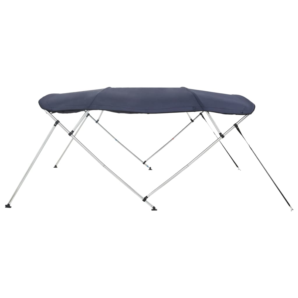 vidaXL Bimini ze ściankami z siatki, 4 pałąki, 243x(170-182)x137 cm
